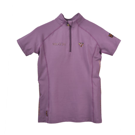 Shires Aubrion Team Young Rider Short Sleeve Base Layer #colour_mauve